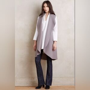 Anthropology Moth XS/Small Gray Museum District Vest.